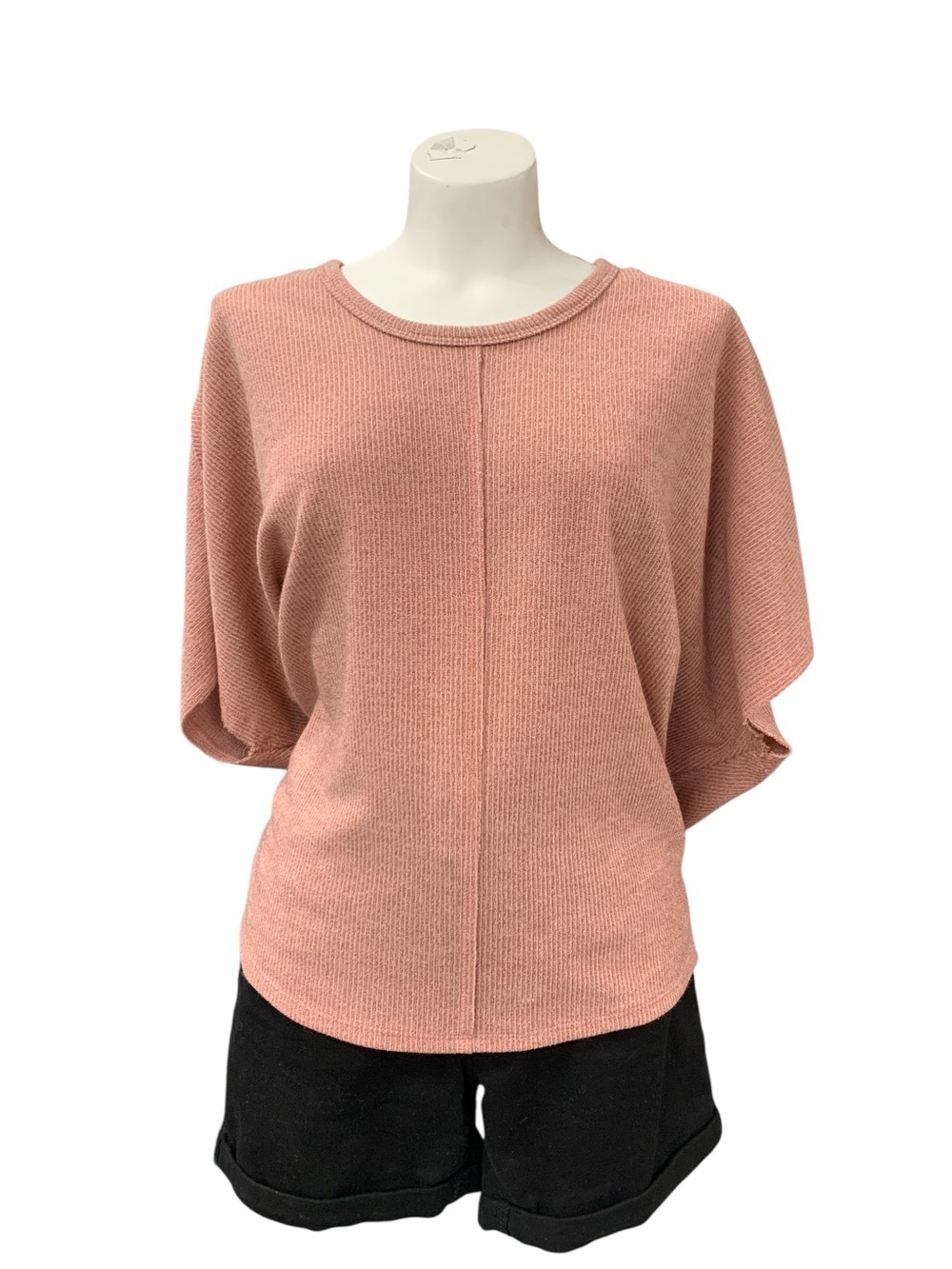 mts Dusty Rose Short Sleeve Knit Top Size M